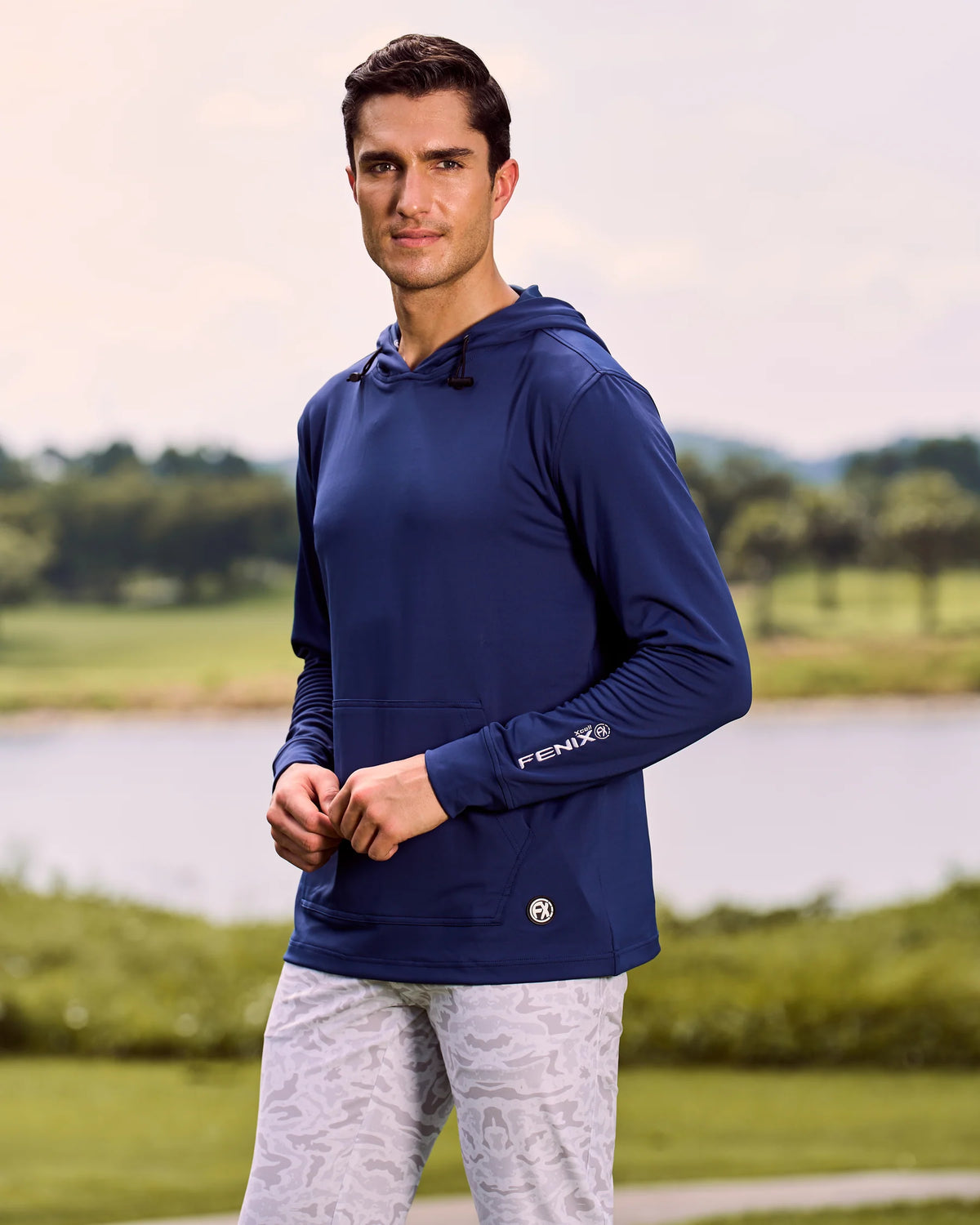 State-Line Performance Hoodie - Navy