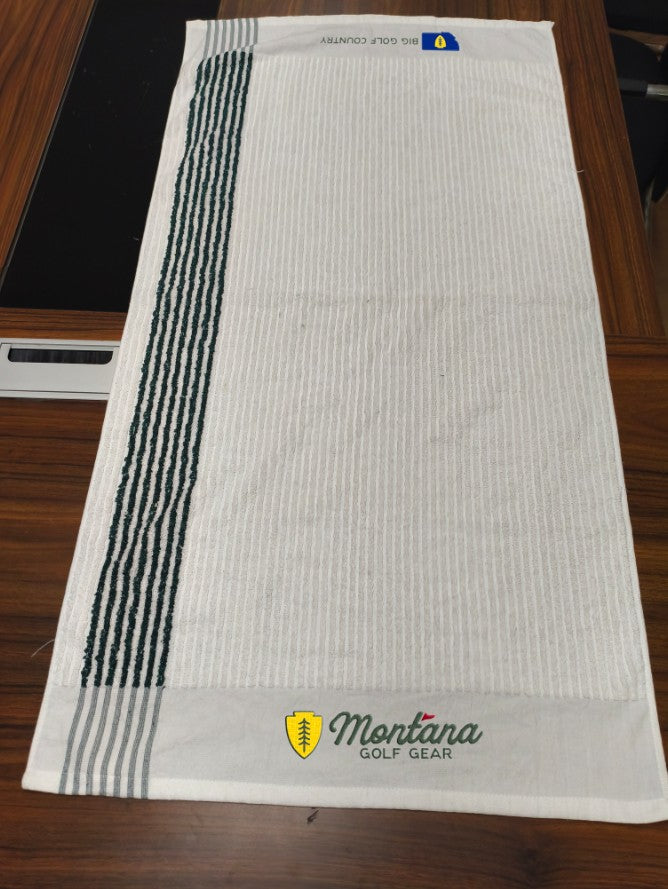 Montana Golf Gear Tour Caddie Towel - White