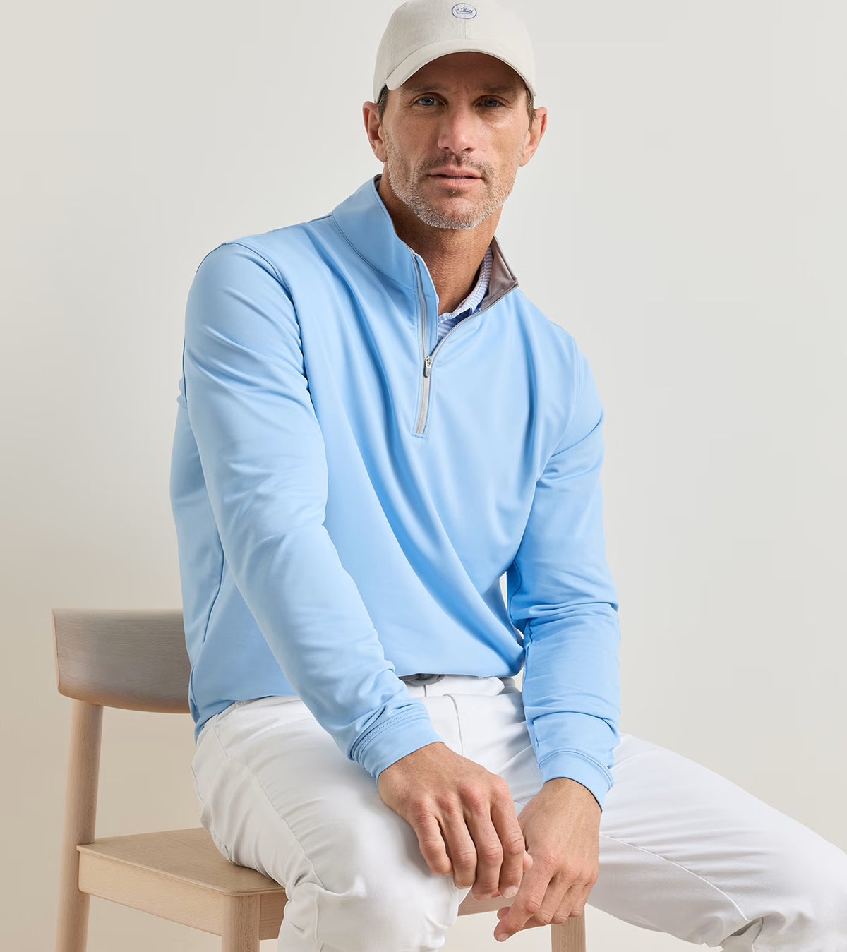 Pondohead Performance Quarter-Zip - Big Sky Blue