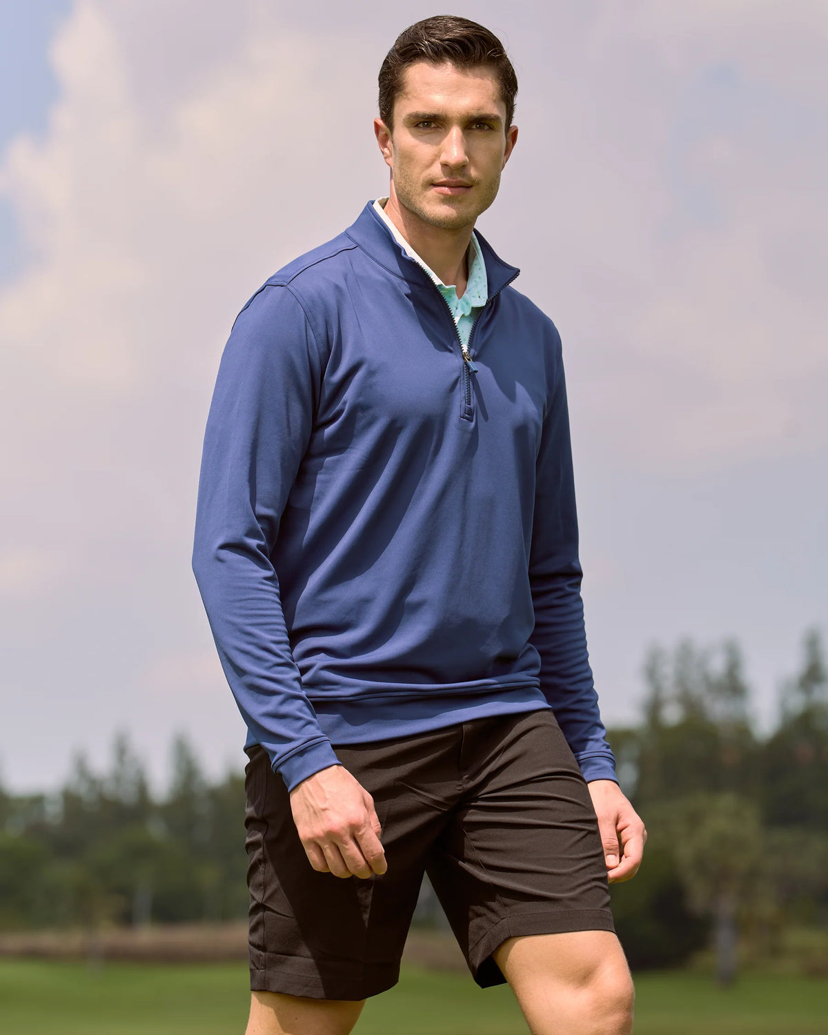 Pondohead Performance Quarter-Zip - Navy