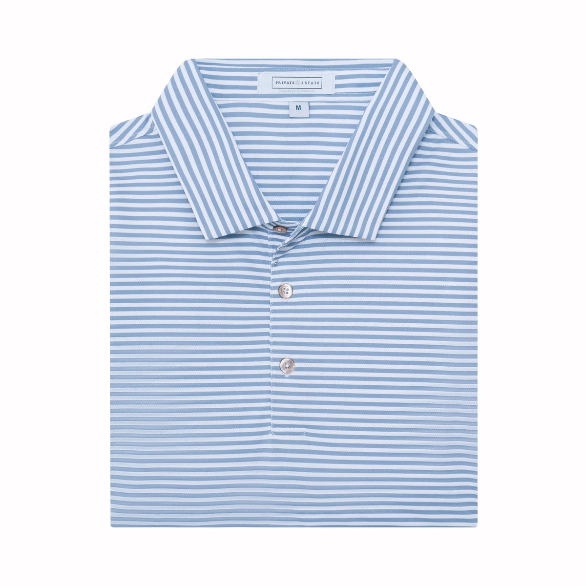 Clark Stripe Performance Mesh Polo - Grey