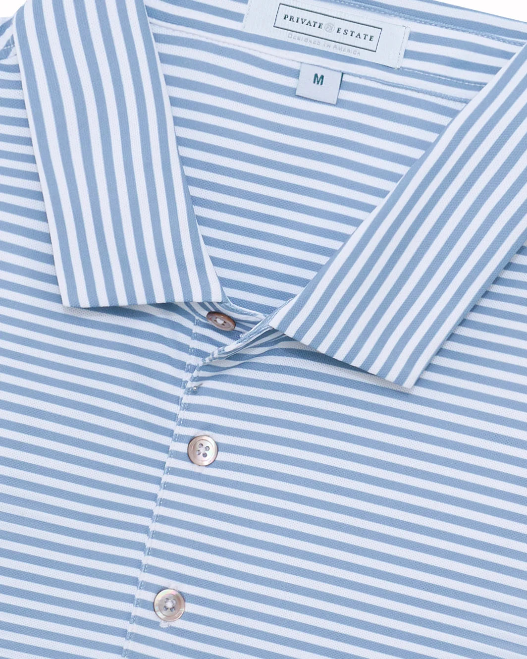 Clark Stripe Performance Mesh Polo - Grey