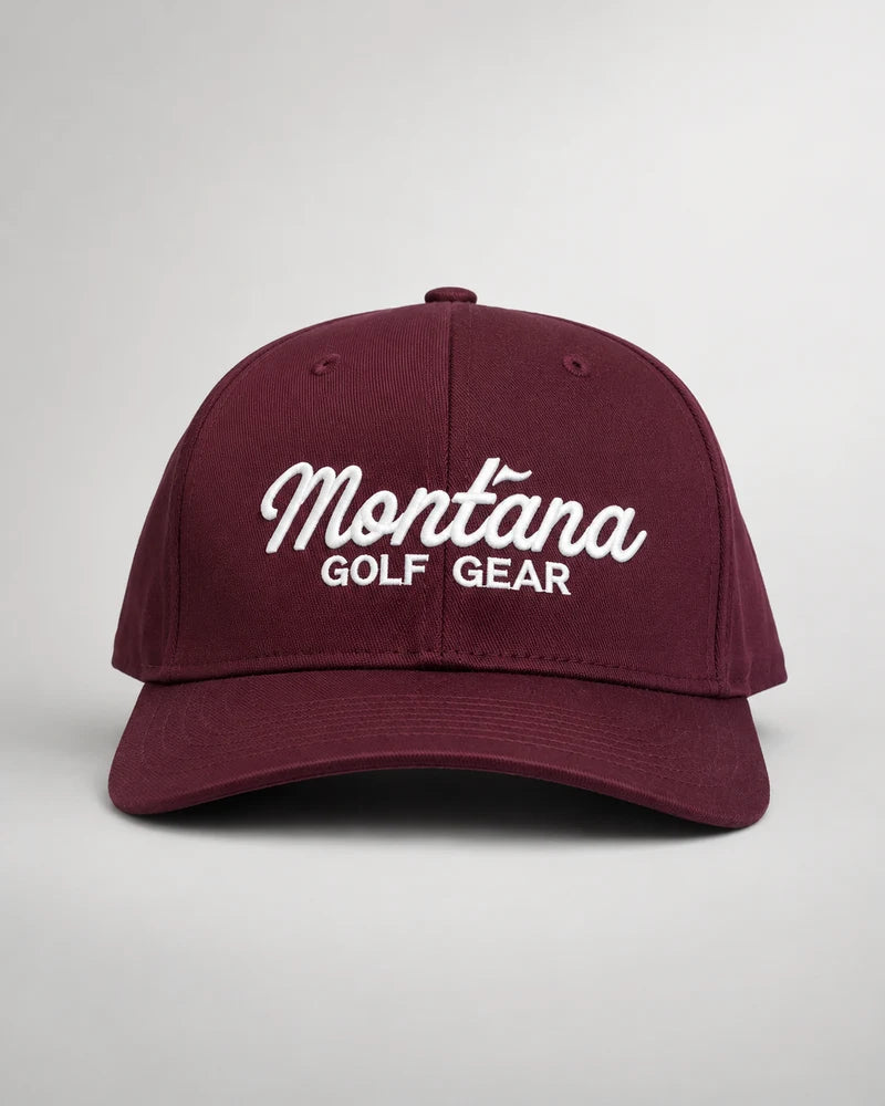 Montana Golf Gear X Flexfit 6-Panel Performance Cap - Maroon