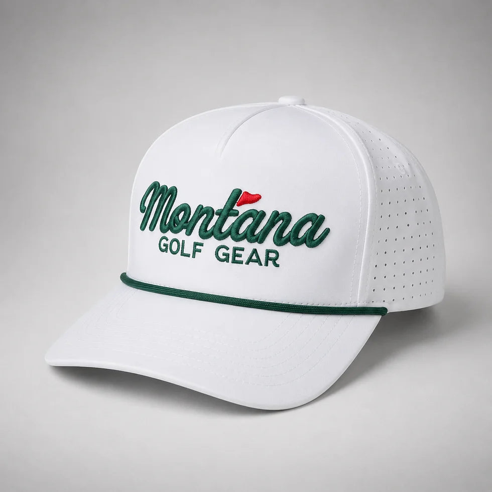 5-Panel Performance Rope Hat - White