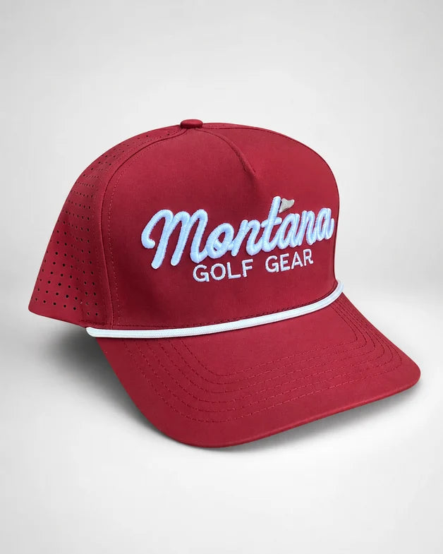 5-Panel Performance Rope Hat - Maroon